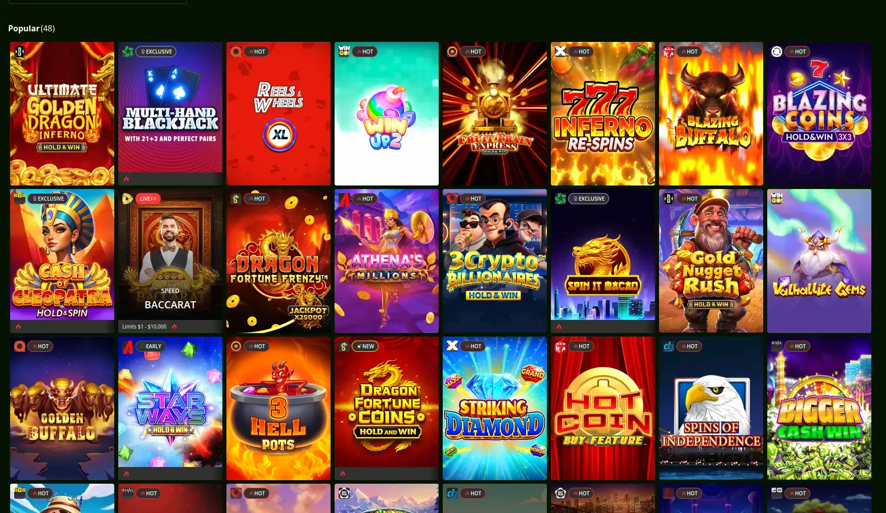 Iwild Casino interfaccia mobile con slot e giochi live